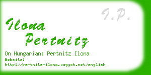 ilona pertnitz business card